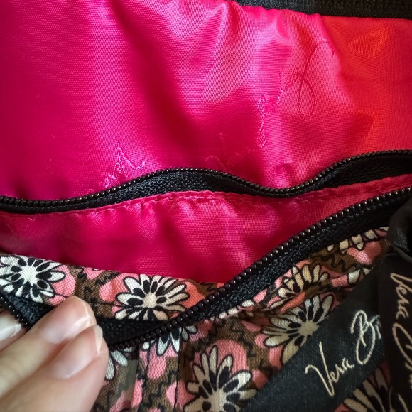 Vera Bradley Laptop Backpack In Mocha Rouge Pattern - Picture 3 of 7